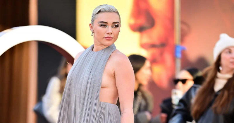 Florence Pugh's Contemporary Interpretation of the Grecian Attire at the 'Dune: Part 2 Premiere