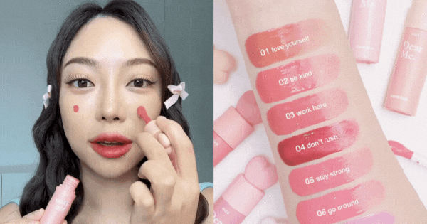 Bí quyết trang điểm gò má căng mọng với phấn má dạng kem 4U2 Dear Me Liquid Blush