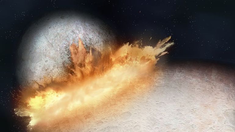 The Origin of Pluto's Heart: Unveiling an Ancient Cosmic Collision