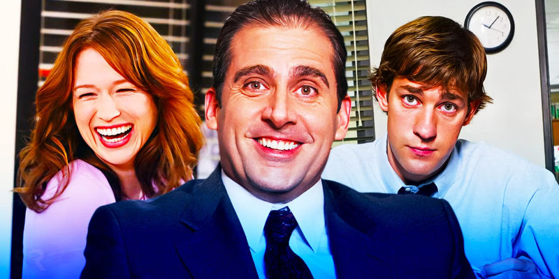 Erin, Michael, and Jim in a custom The Office image
