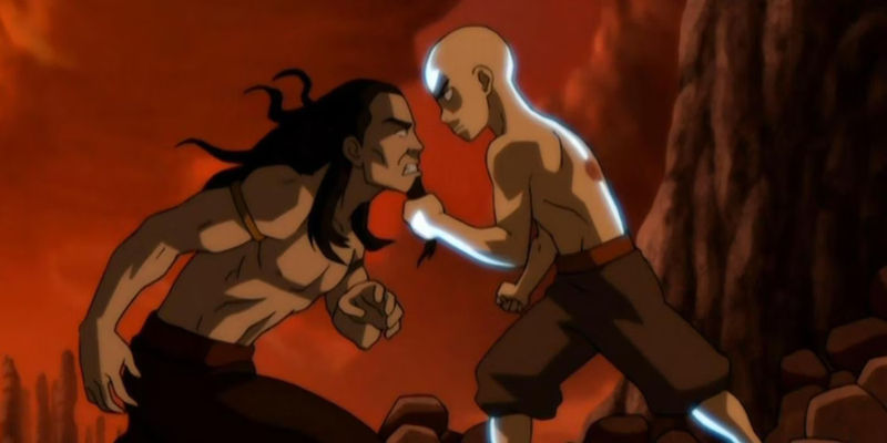 Avatar Aang vs Ozai in the ATLA finale