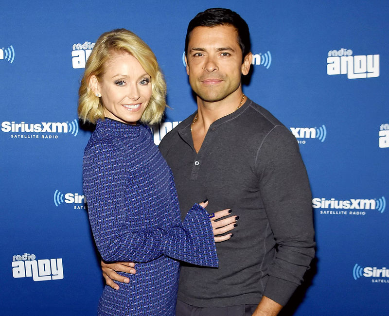 Kelly ripa with mark conseulos