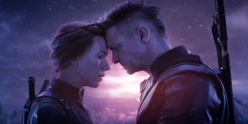 Hawkeye and Black Widow Touch Heads on Vormir in Avengers: Endgame