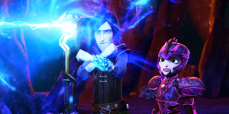 Wizards Tales of Arcadia two characters using magic