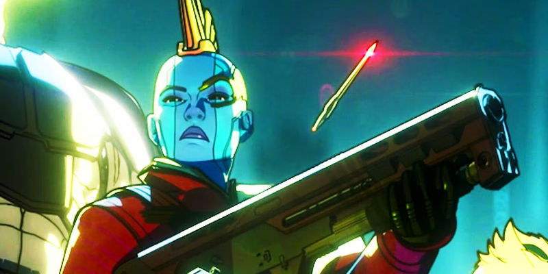 Nebula with gun and Yaka Arrow in What If...? season 2