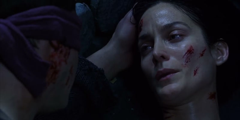 Trinity dies in Neo's arms in The Matrix Revolutions