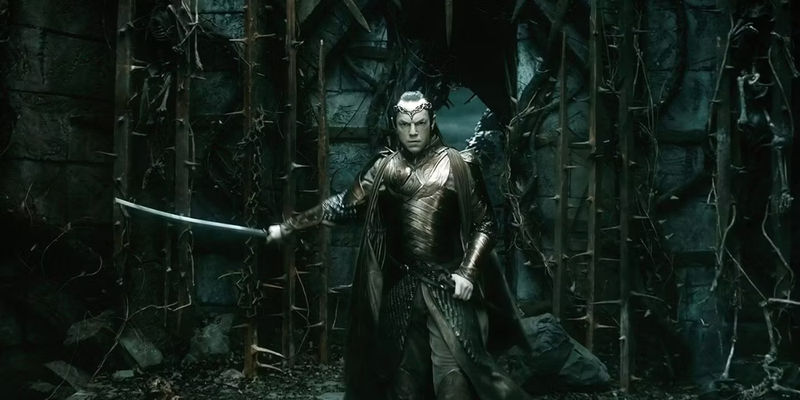 Elrond-The-Hobbit-confronting-Sauron