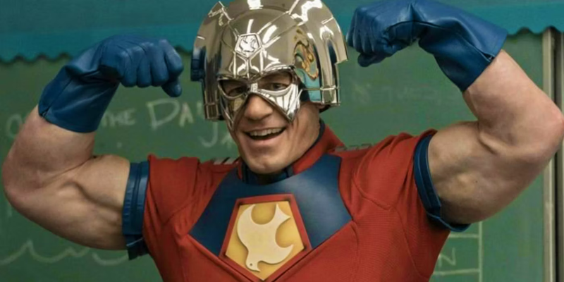 John Cena showing off his biceps as Christopher Smith in Peacemaker