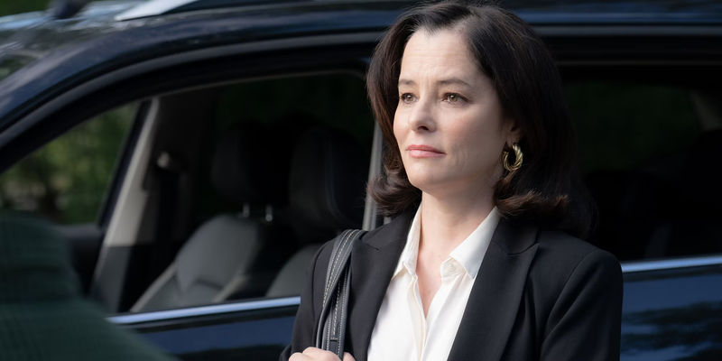 Parker Posey smiling in Beau is Afraid