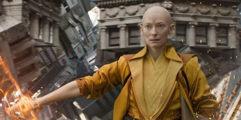 Tilda Swinton as The Ancient One in Doctor Strange