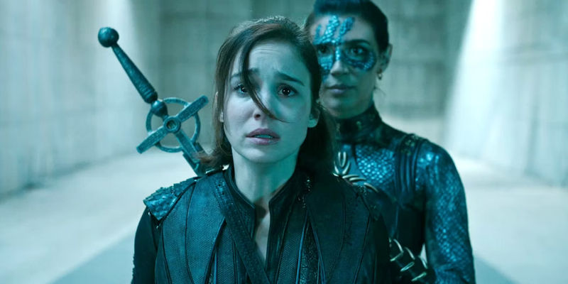 Lilith behind Ava in Warrior Nun finale