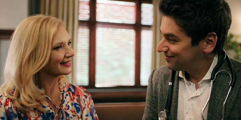 Muriel and Cam share a smile in Virgin River