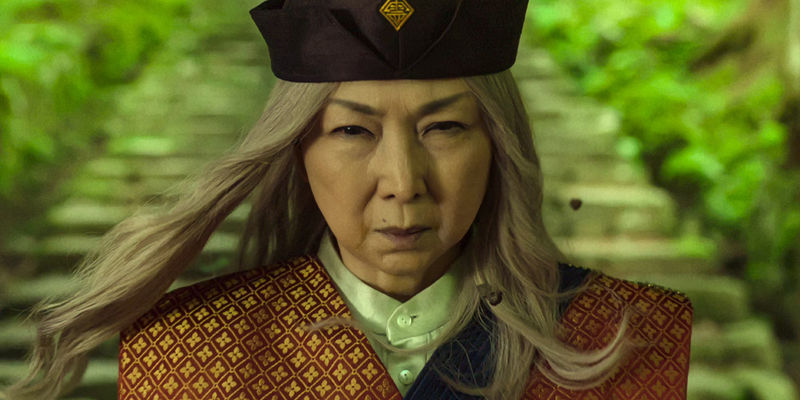 Meiko Kaji as Genkai in Netflix's Yu Yu Hakusho