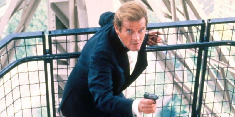 James Bond on the Eiffel Tower in A View to a Kill.