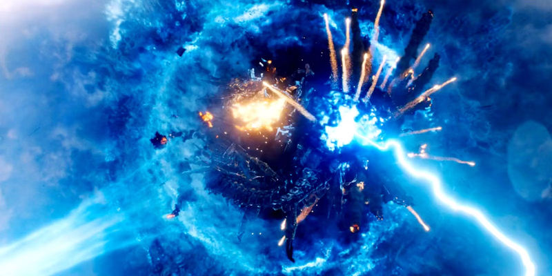 Chitauri Leviathan Is Destroyed By Thor's Lightning