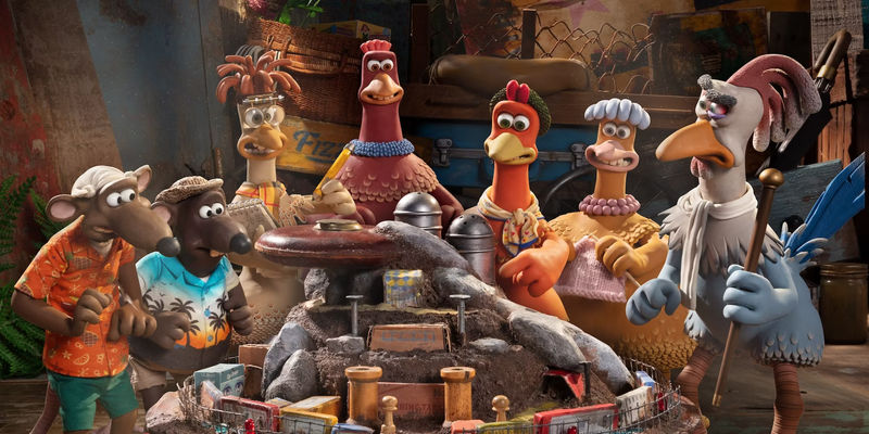 the chickens gather in chicken run dawn of the nugget