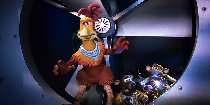the chickens in action in chicken run dawn of the nugget