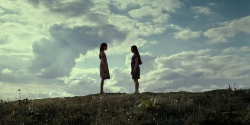 Little Petunia and Lily on a field in Harry Potter and the Deathly Hallows
