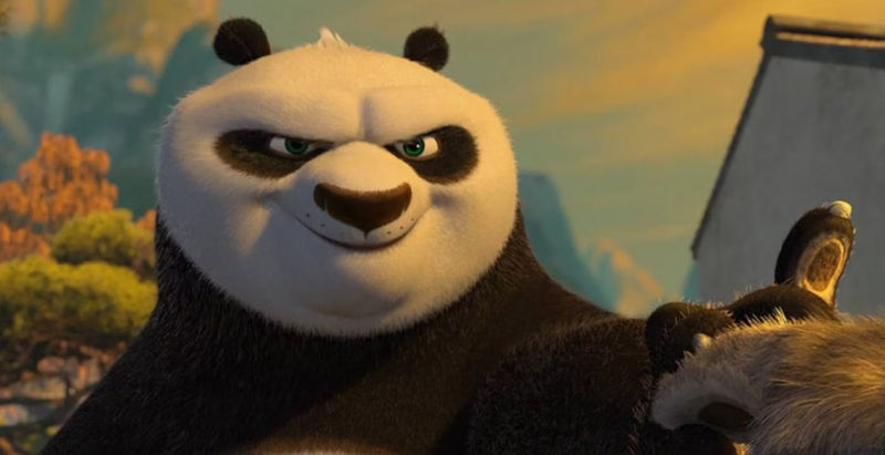 Kung Fu Panda Po gives Tai Lung Wuxia finger hold