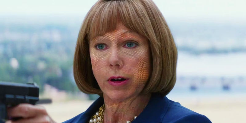 Natasha Romanoff using the Widow's Veil in Captain America The Winter Soldier