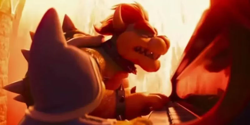 Bowser singing in the Super Mario Bros. movie