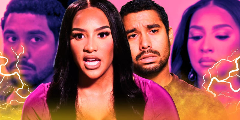 The Family Chantel Chantel Everett and Pedro Jimeno pink and orange montage
