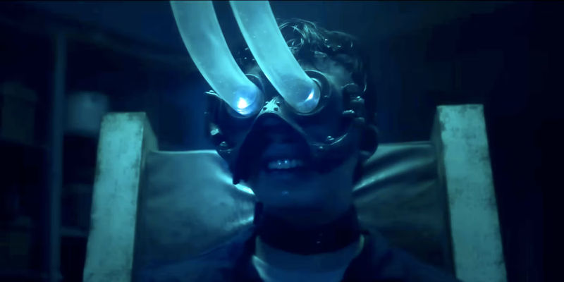 Isan Beomhyun Lee in the Eyeball Trap in Saw X