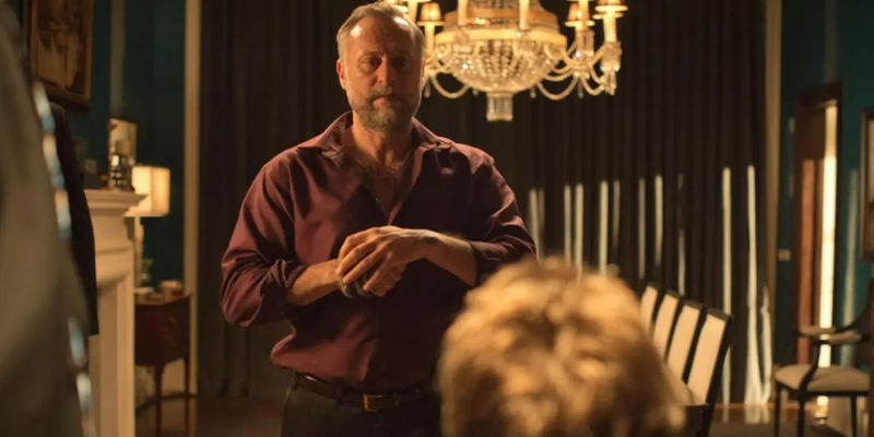 Viggo (Michael Nyqvist) speaks with his son in John Wick