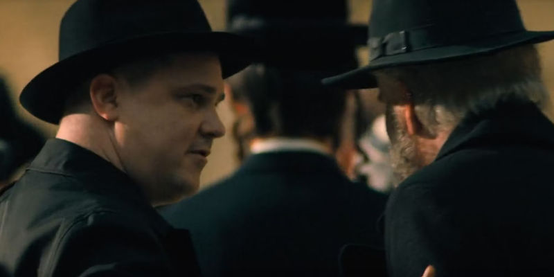 Mike Flanagan as Young Priest with Monsignor Pruitt in Midnight Mass