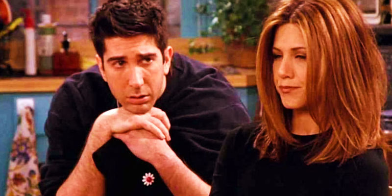 Ross and Rachel in Friends