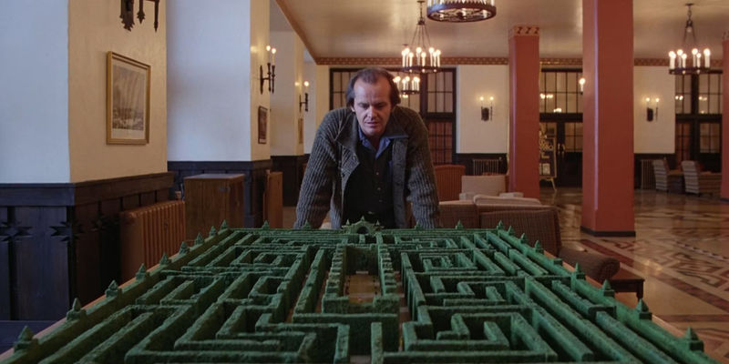 The hedge maze in Stanley Kubrick's The Shining.