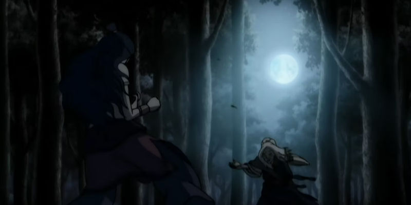 Katara's duel against Hama in The Last Airbender