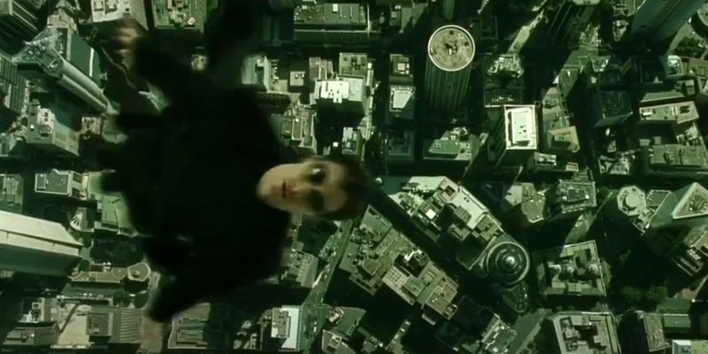 Neo flying at the end of The Matrix