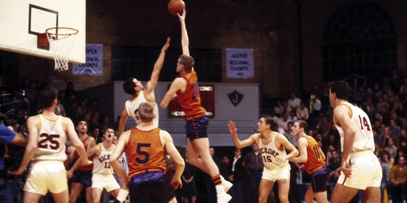 The Huskers play against the Central Bears in Hoosiers