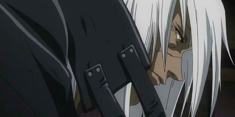 Brandon Heat's side profile in Gungrave