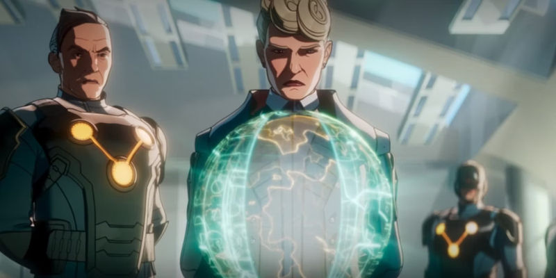 Nova Prime looks at a display of Xandar in What If season 2 episode 1-1