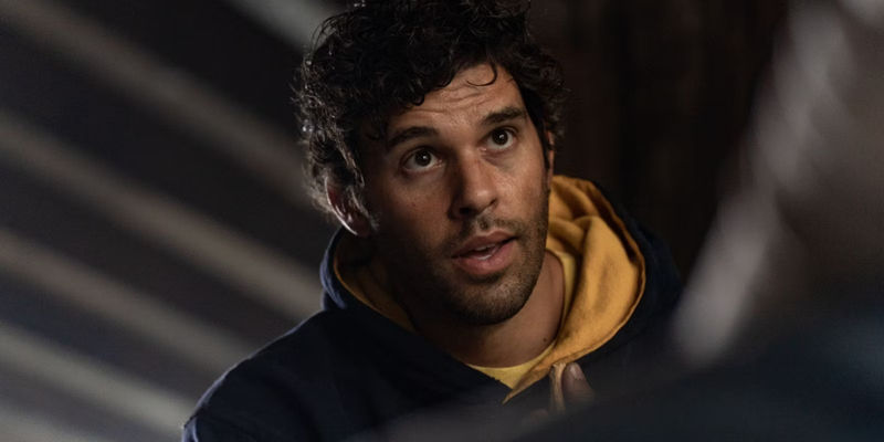 Coach Ben (Steven Krueger) looks worried in yellowjackets