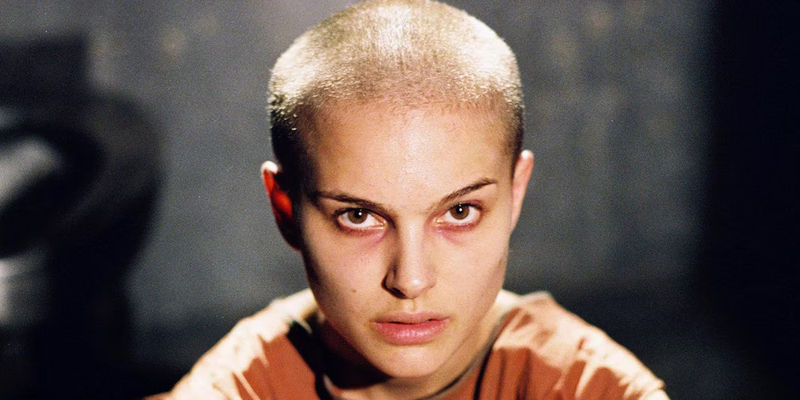 Evie Hammond in prison in V for Vendetta.