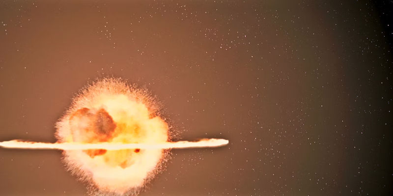 Alderaan destroyed in Star Wars: Episode IV - A New Hope.