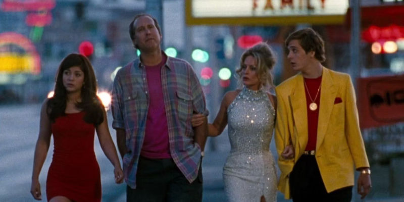 The Griswold family leaving Vegas in Vegas Vacation's ending