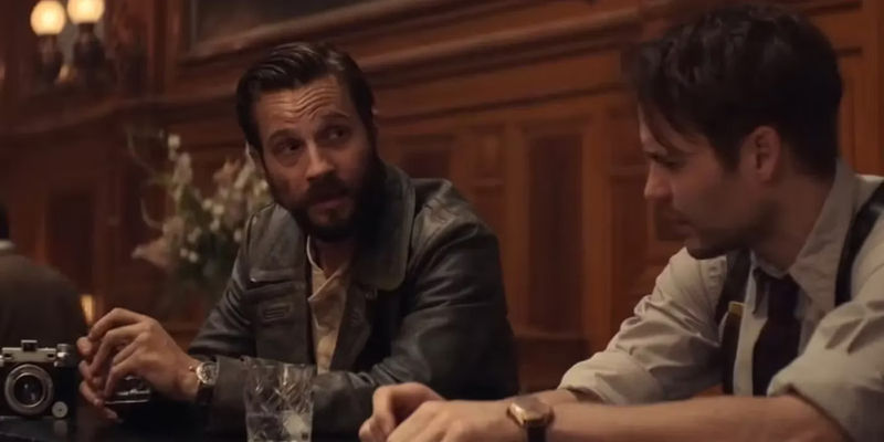 Moritz talking to Max in The Defeated