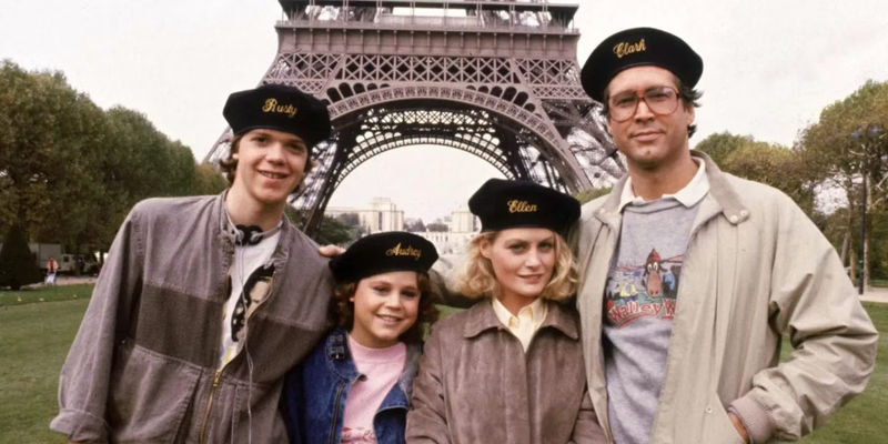 The Griswolds in Paris in National Lampoon's European Vacation