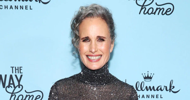 Andie MacDowell Shines in Glittering Sequins at the Season 2 Premiere of 'The Way Home' in New York City