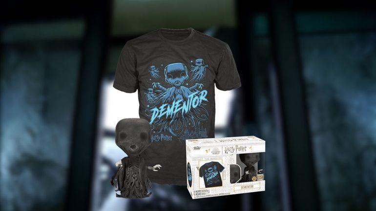 Summon 27% off this Harry Potter Dementor Pop! & Tee Set