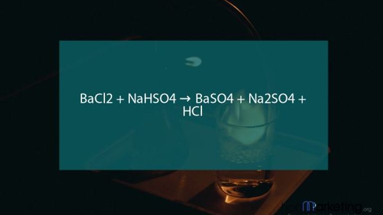 BaCl2 + NaHSO4 → BaSO4 + Na2SO4 + HCl