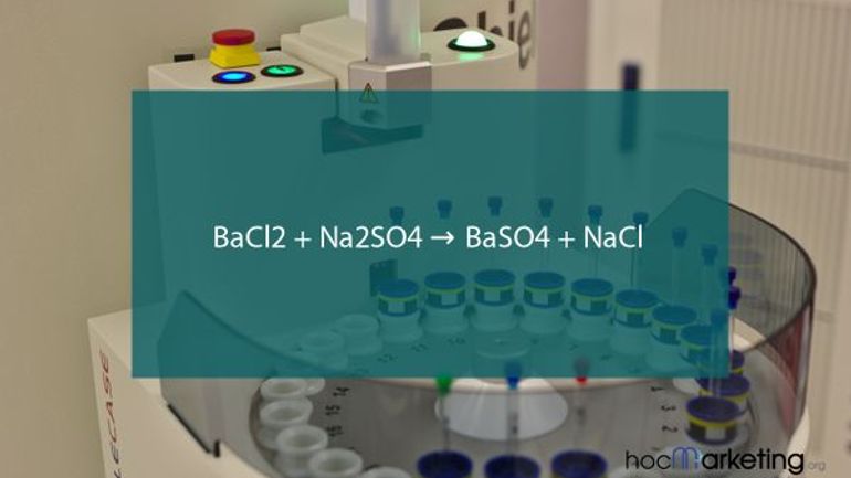 BaCl2 + Na2SO4 → BaSO4 + NaCl