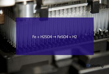 Fe + H2SO4 → FeSO4 + H2