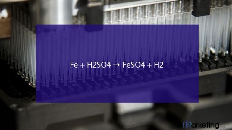 Fe + H2SO4 → FeSO4 + H2