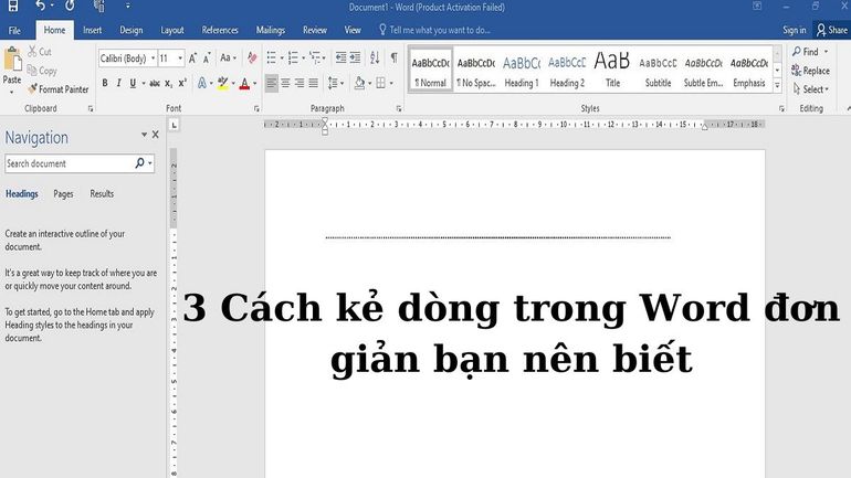 Kỹ thuật kẻ dòng trong Word hiệu quả mà bạn không thể bỏ qua