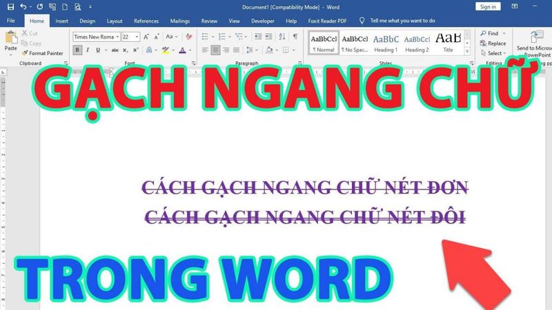 Cách tạo gạch ngang chữ trong Word dễ dàng và hiệu quả